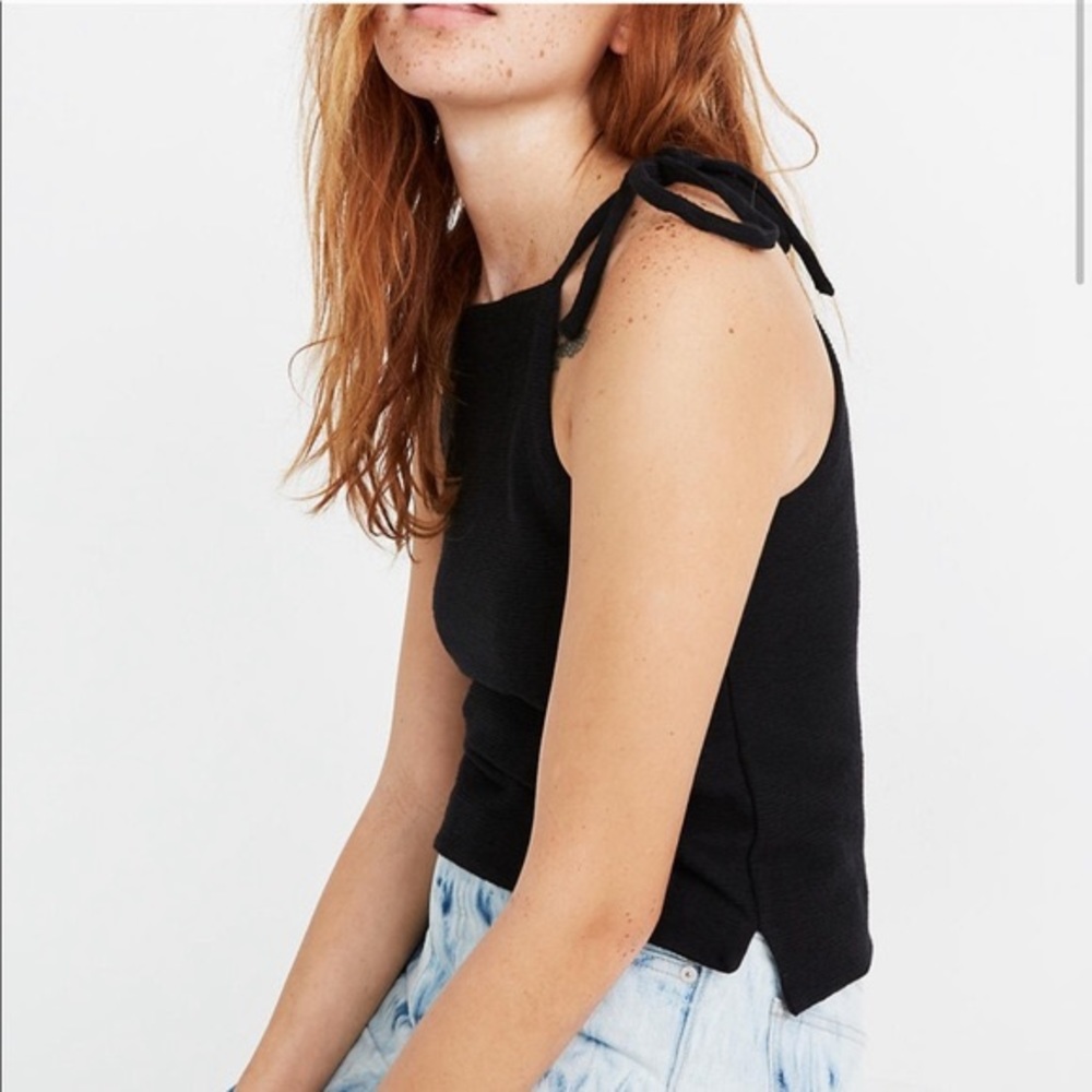 Madewell Texture and Thread tie strap tank